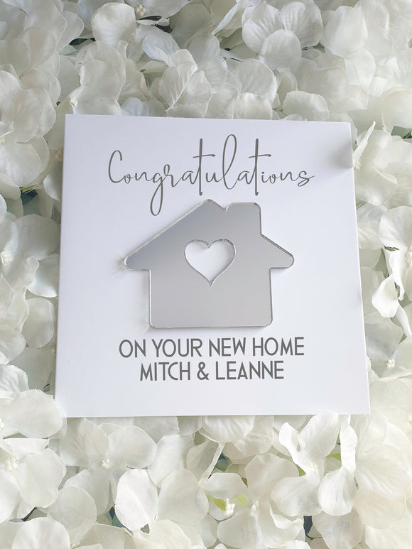 Personalised Congratulations On Your New Home Keepsake Card
