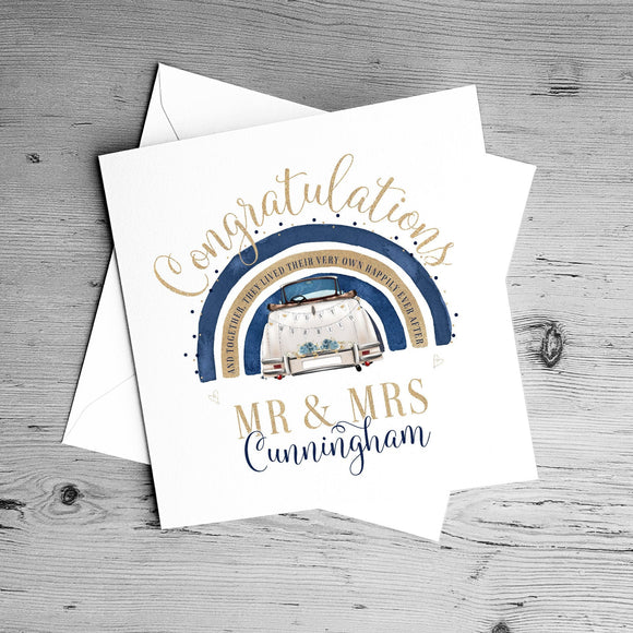 Personalised Congratulations On Your Wedding Day Card