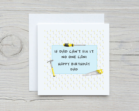 Personalised Dad Daddy Grandad Birthday Card - Personalised With Any Wording