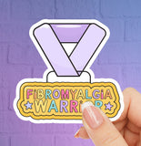 Fibromyalgia Warrior Sticker - Waterproof Sticker - Invisible Illness Warrior Sticker - EDS - Fibromyalgia - MS - CFS