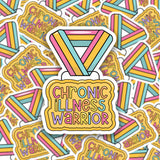 Chronic Illness Warrior Sticker - Waterproof Sticker - Invisible Illness Warrior Sticker - EDS - Fibromyalgia - MS - CFS